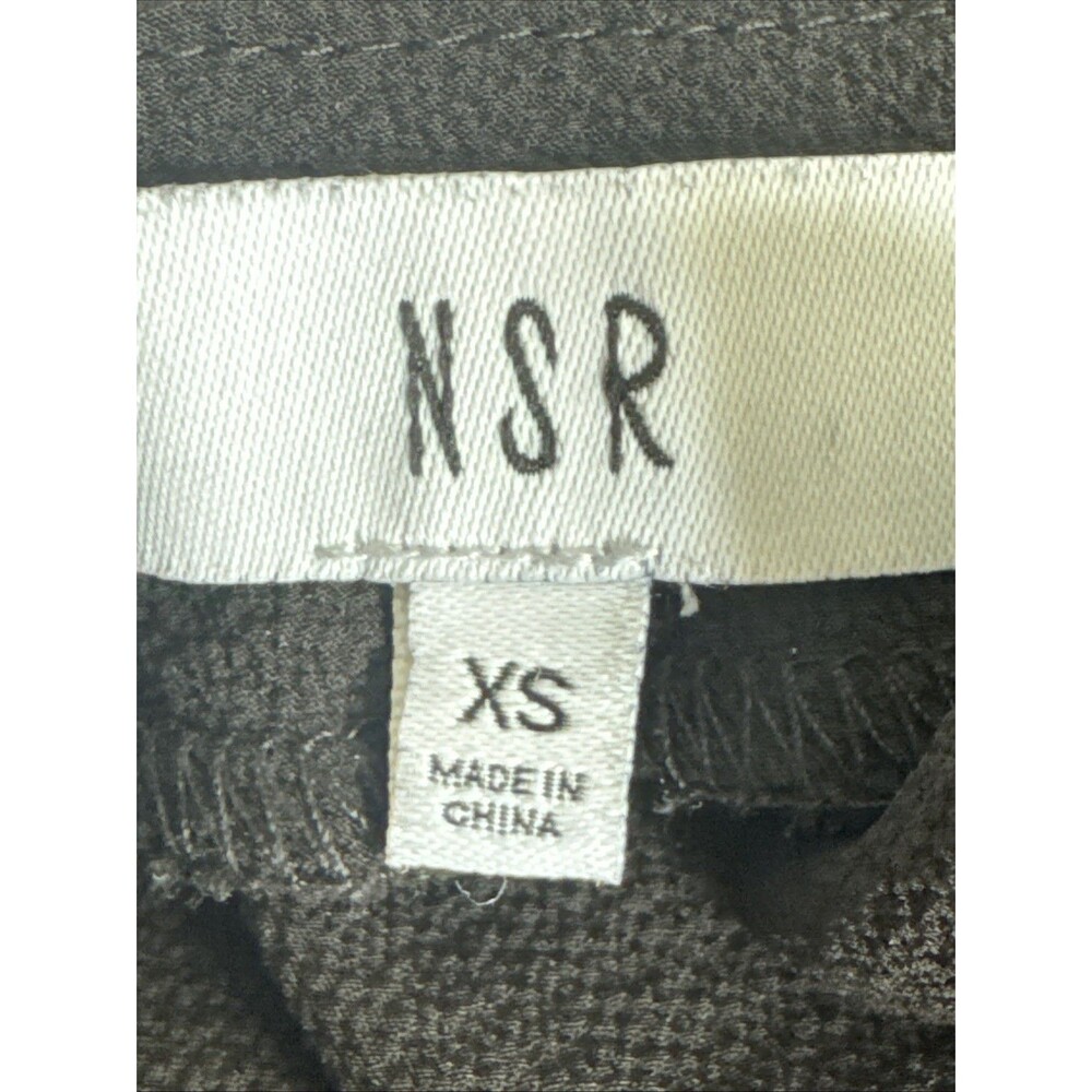 NSR Black Tie Neck Keyhole Blouse Size XS - Picture 9 of 12
